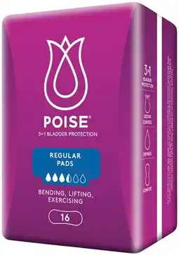 IGA Poise Pads 8‑16 Pack Selected Varieties offer