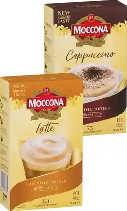 IGA Moccona Coffee Sachets 8‑10 Pack Selected Varieties offer