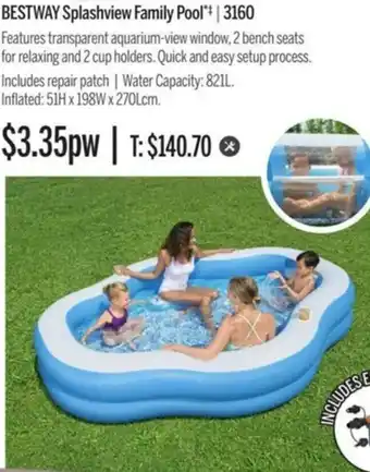 Chrisco Hampers BestWay Splashview Family Pool offer