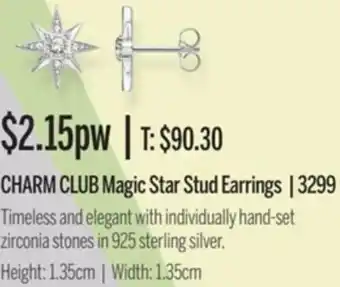 Chrisco Hampers Charm Club Magic Star Stud Earrings offer