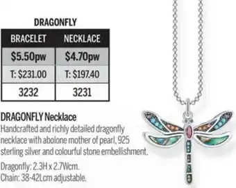 Chrisco Hampers Dragonfly Necklace offer