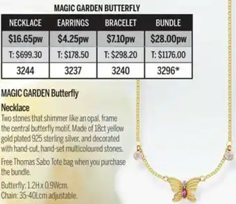 Magic Garden Butterfly Necklace
