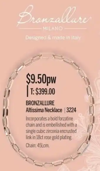 Chrisco Hampers Bronzallure Altissima Necklace offer