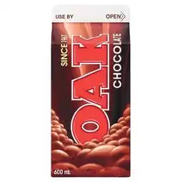 Woolworths Oak Flavoured Milk 600ml – From the Fridge offer