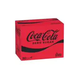 Woolworths Coca-Cola Classic, Diet or Zero Sugar Soft Drink Varieties 30 x 375ml offer