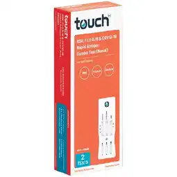 Woolworths Touch RSV, Flu & Covid 19 Rapid Antigen Test Pk 2 offer