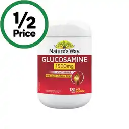 Woolworths Nature’s Way Glucosamine 1500mg Tablets Pk 180 offer
