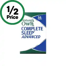 Woolworths Nature’s Own Complete Sleep Advanced Tablets Pk 30 offer