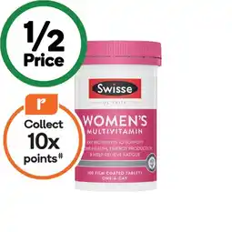 Woolworths Swisse Ultivite Women’s Multivitamin Tablets Pk 100 offer