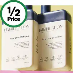 Woolworths Hairification Pure Grow Shampoo or Conditioner 300ml offer