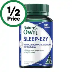 Woolworths Nature's Own Sleep Ezy Capsules Pk 100 offer