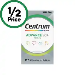 Woolworths Centrum Advance 50+ Daily Multivitamin Tablets Pk 120 offer