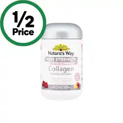 Woolworths Nature’s Way High Strength Adult Vita Gummies Collagen Beauty Complex Pk 50 offer
