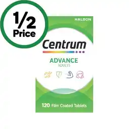 Woolworths Centrum Advance Daily Multivitamin Tablets Pk 120 offer