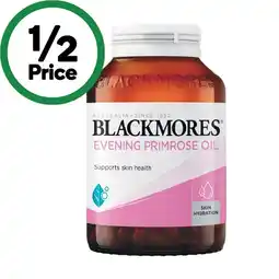 Woolworths Blackmores Evening Primrose Oil Capsules Pk 125 offer
