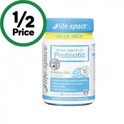 Woolworths Life-Space Broad Spectrum Probiotic Capsules Pk 90 offer