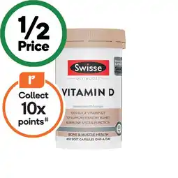 Woolworths Swisse Ultiboost Vitamin D Capsules Pk 400 offer