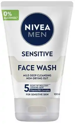 Coles Nivea Men Sensitive Face Wash 100mL offer