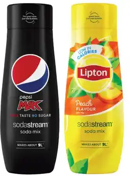 Coles Sodastream PepsiCo or Lipton Syrup 440mL offer