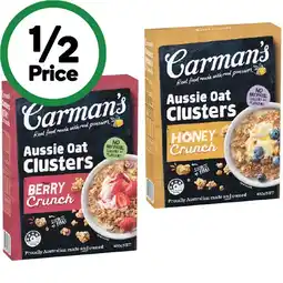 Woolworths Carman’s Clusters 425-450g offer