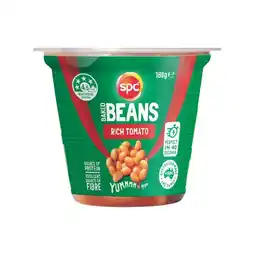 Woolworths SPC Baked Beans Snack Pot 180g offer