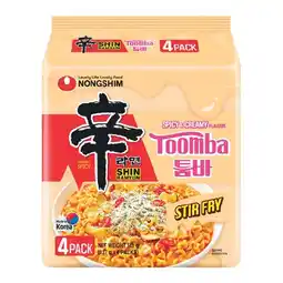 Woolworths Nongshim Shin Ramyun Toomba Stir Fry 548g Pk 4 offer