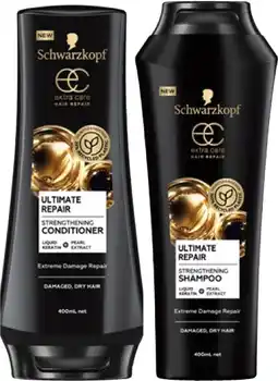 Coles Schwarzkopf Extra Care Shampoo or Conditoner 400mL offer