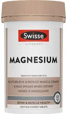 Coles Swisse Ultiboost Magnesium Tablets 200 Pack^ offer