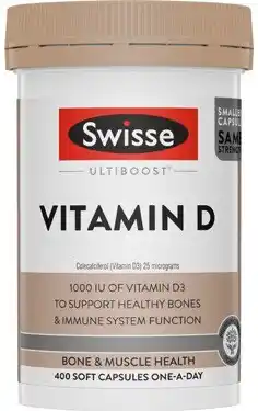 Coles Swisse Ultiboost Vitamin D Capsules 400 Pack^ offer
