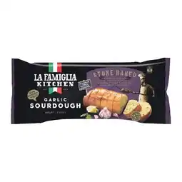 Woolworths La Famiglia Garlic Sourdough 480g – From the Fridge offer
