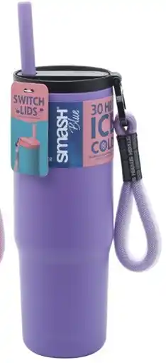 Coles Smash Blue Stainless Steel Epic Tumbler 860mL offer