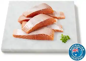 Coles Coles Tasmanian Fresh Salmon Portions Skin Off offer