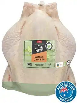 Coles Coles Free Range RSPCA Approved Chicken Whole offer