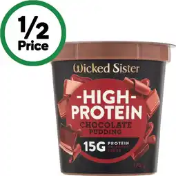 Woolworths Wicked Sister High Protein Pudding 170g offer