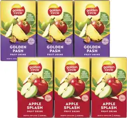 Coles Golden Circle Tetra Fruit Drink 6x250mL offer