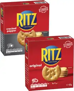 Coles Ritz Crackers 227g offer