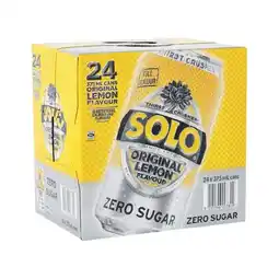 Woolworths Mountain Dew, Solo Zero Sugar or Sunkist Zero Sugar Soft Drink Varieties 24 x 375ml offer