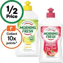 Woolworths Morning Fresh Dishwashing Liquid 400ml offer