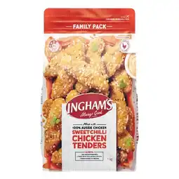 Woolworths Ingham’s Chicken Tenders, Nuggets or Buffalo Wing Dings 1 kg offer