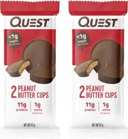 Coles Quest Peanut Butter Cups 2 Pack 42g offer