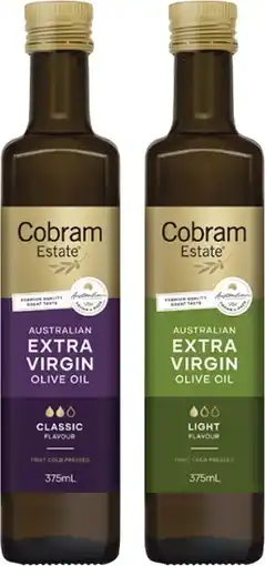 Coles Cobram Estate Extra Virgin Olive Oil 375mL offer