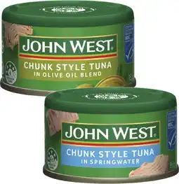 Coles John West Tuna Tempters 95g offer
