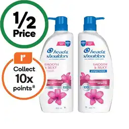 Woolworths Head & Shoulders Shampoo or Conditioner 850ml offer