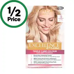 Woolworths L’Oreal Excellence Permanent Hair Colour offer
