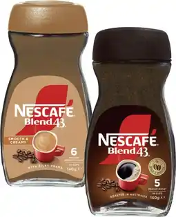 Coles Nescafé Blend 43 140g-150g offer