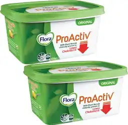 Coles Flora Proactiv 500g offer