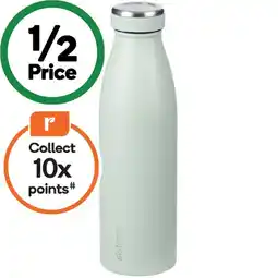Woolworths Sistema Stainless Steel Water Drink Bottle 500ml – Assorted offer