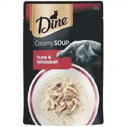 Woolworths Dine Melting Soup Wet Cat Food 40g offer