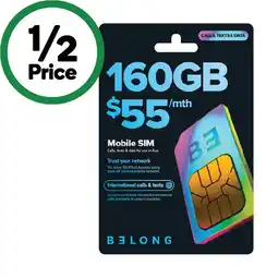 Woolworths Belong $55 Starter Pack† offer