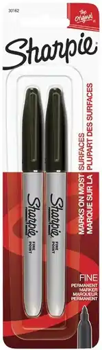 Coles Sharpie Permanent Markers Fine Tip 2 Pack offer